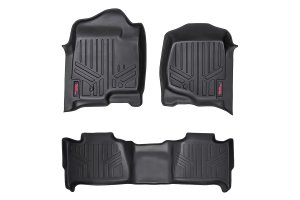 GMC Yukon Floor Mats - Front + Rear - Rough Country - Heavy Duty Floor Mats and Rear Cargo Liners - '07-'14